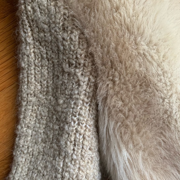 Vintage fur sweater jacket coat - Picture 5 of 7